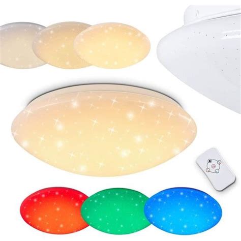 Plafonnier Led Brighton Effet Ciel Toil Couleurs Variables Spot De