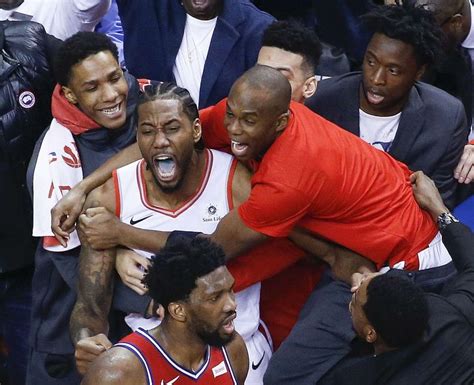 Kawhi Leonard Shot Best Photos Of Buzzer Beater Vs Sixers Si