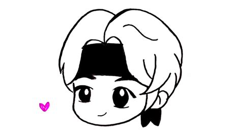 Tinytan Bts Tiny Tan Drawing Easy How To Draw V From Tinytan Bts Step