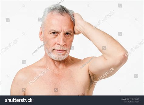 Handsome Caucasian Mature Middleaged Senior Naked Stock Photo 2232250025 Shutterstock