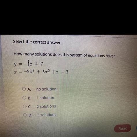 How Many Solutions Does This System Of Equations Have