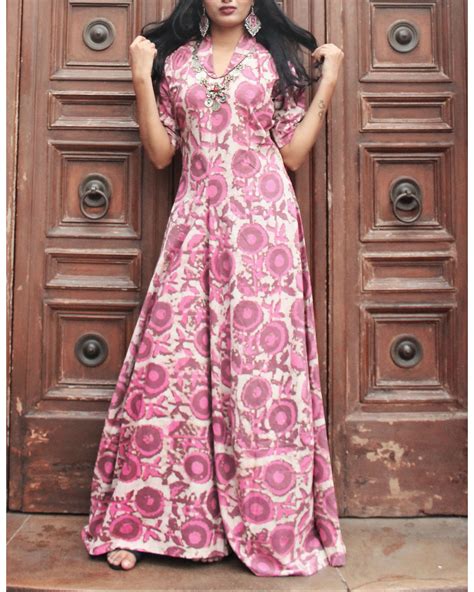 Pink Floral Cowl Maxi By Miar The Secret Label