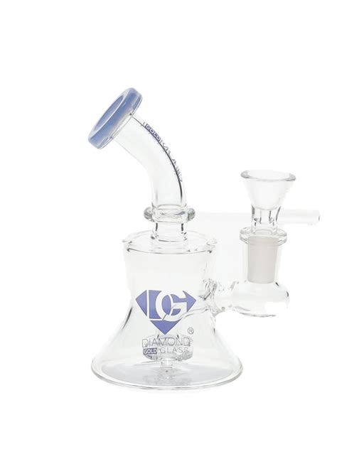 6 Showerhead Perc Mini Dab Rig By Diamond Glass Free Shipping