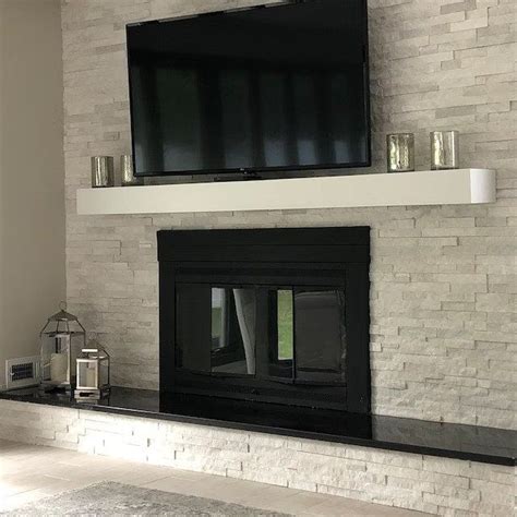 BLACK Or WHITE Fireplace Mantel ANY Size Modern Floating Mantle Tv