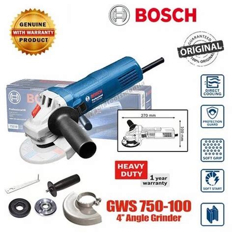 Grinding Bosch Gws 750 100 Angle Grinder 750w At Rs 2700 In Coimbatore