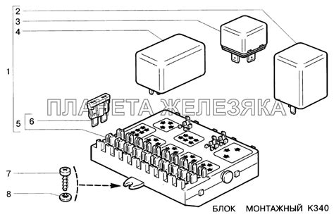 Блок монтажный ВАЗ-2123