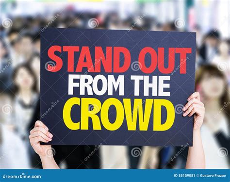 Stand Out In The Crowd Royalty Free Stock Image
