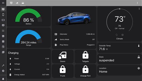 First Attempt At A Home Assistant Dashboard For The Tesla Not Totally Thrilled With It But Its