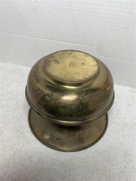 Vintage English Brass Spittoon Etsy