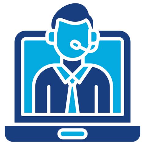 Customer Service Generic Blue Icon