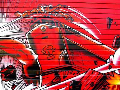 graffiti trends: Red Color Graffiti Art