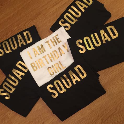 Birthday Girl Squad Shirts