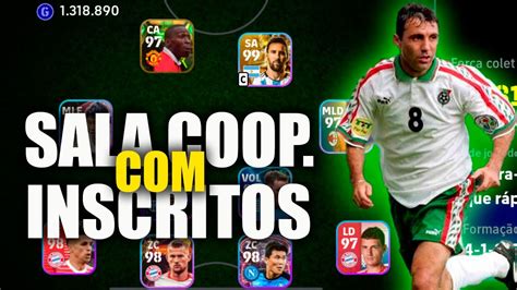 LIVE DE EFootball 2024 MOBILEJOGANDO INSCRITOS SALA COOP YouTube