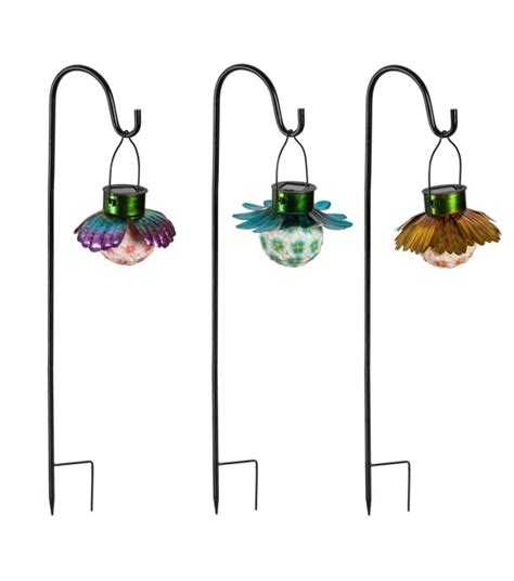 Evergreen Assorted Solar Floral Lantern Stake Wilco Farm Stores