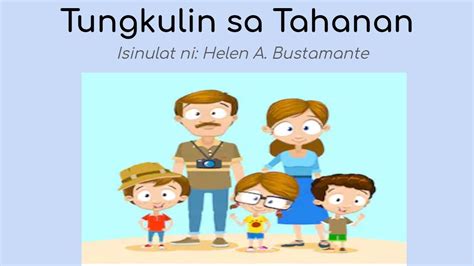 Filipino Module 2 Tungkulin Sa Tahanan Youtube