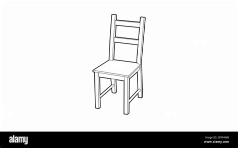 Black And White Chair Illustration Vector Isolated Illustration Of A