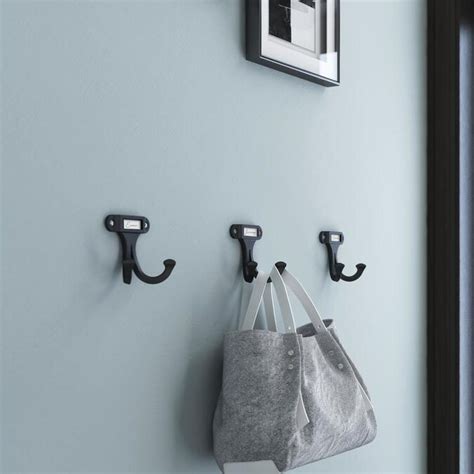 Brainerd Matte Black Garment Hook In The Decorative Wall Hooks