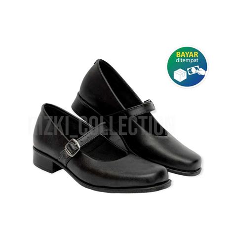 Jual Sepatu Formal Pantofel Hitam Doff Hitam Kilap Paskibra Wanita