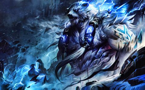 Download Wallpapers 4k Volibear Battle Moba League Of Legends