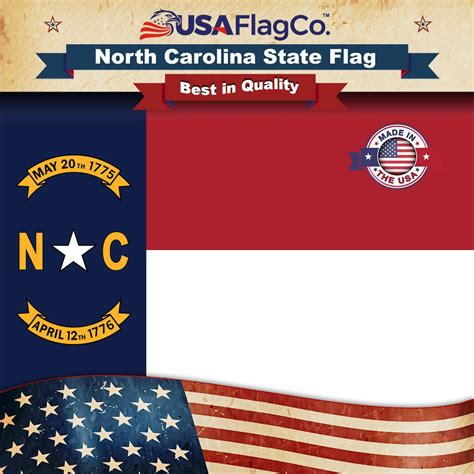 North Carolina Flag: Outdoor State Flags (Made in USA) by USA Flag Co.