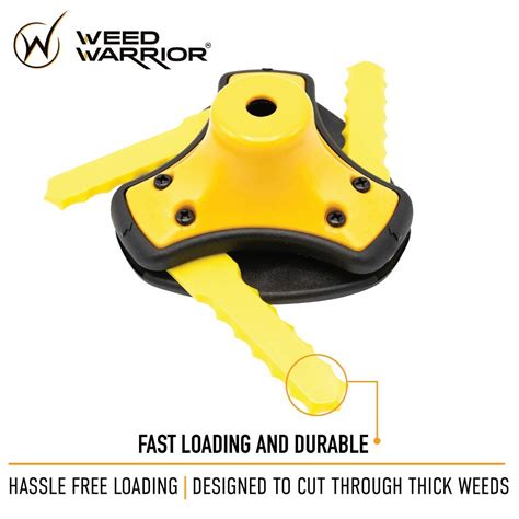 Weed Warrior Push N Load 3 Blade Trimmer Head Accessory