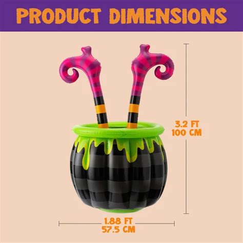 Best 40in Halloween Inflatable Witch Legs Cooler