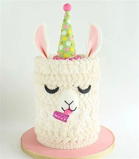 How Cute Is This Llama Cake Tag A Llama Lover Cake Cakecrusaders