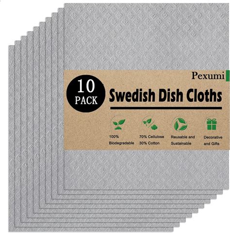 Amazon Pexumi Swedish Dishcloths For Kitchen Packs Papaya