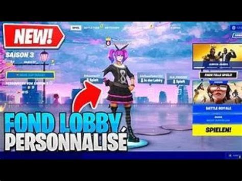 COMMENT AVOIR UN FOND PERSONNALISÉ DANS LE LOBBY FORTNITE YouTube