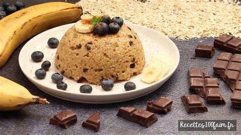 Bowl Cake Avoine Banane Chocolat Au Micro Ondes Recettes100faim