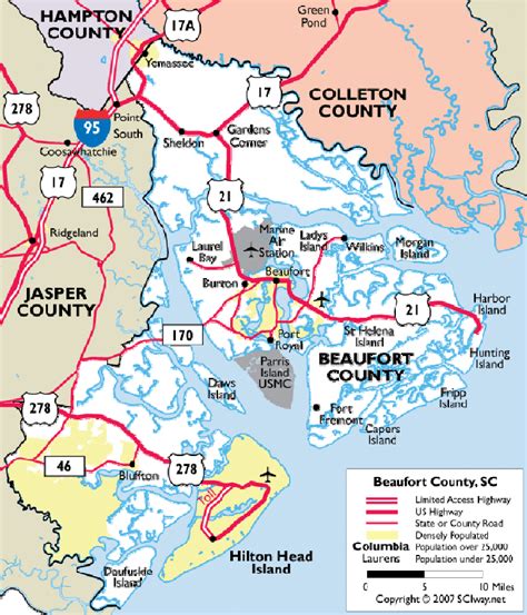 Beaufort South Carolina Map