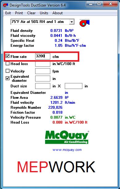 Mcquay Hvac Duct Sizer Software Free Download