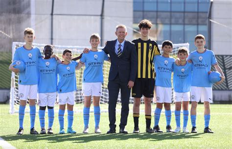 English Premier League Champions Manchester City And St Laurences