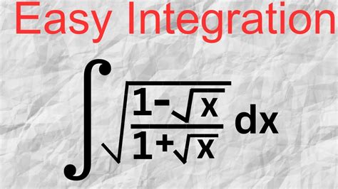 Nice Integration Question Integration Square Root Of 1 Minus Root X