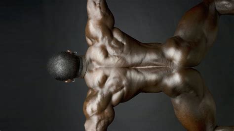 Rearview Of Naked Black Bodybuilder Gallery Of Men