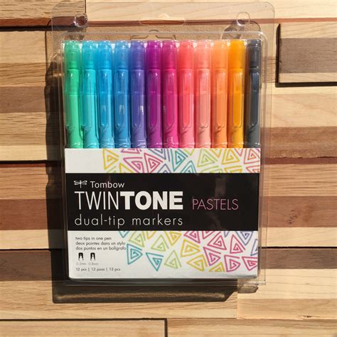 Tombow Twin Tone Dual Tip Markers Bright And Pastel