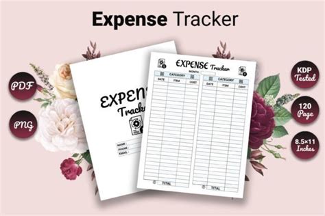 Expense Tracker Kdp Interior Graphic By Design Art Creative Fabrica