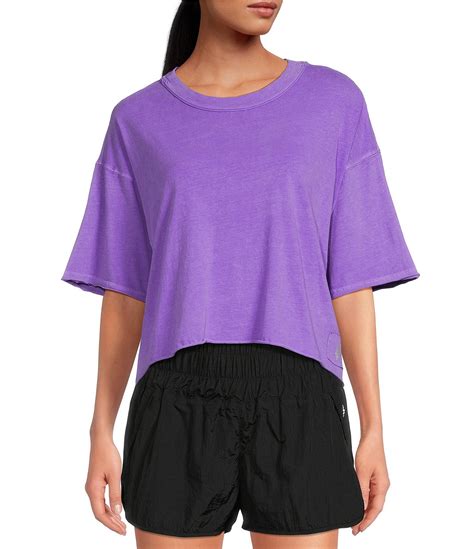 Free People Fp Movement Crew Neck Short Sleeve Inspire Oversized Boxy