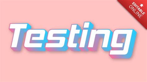 Testing Text Effect Generator Textstudio