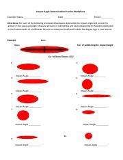 Angle Of Impact AOI Practice 4 Docx Impact Angle Determination