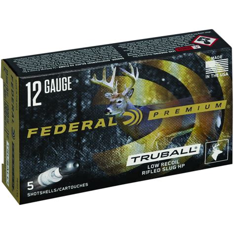 Federal Premium Vital Shok 12 Gauge 2 75″ 1oz Truball Low Recoil 5 Round Box