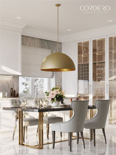 Brushed Brass Hammered Dome Pendant Light Fixture Dome Pendant Lighting Pendant Light