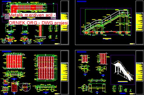 Acil Merdiven Dwg Projesi Autocad Projeler Hot Sex Picture