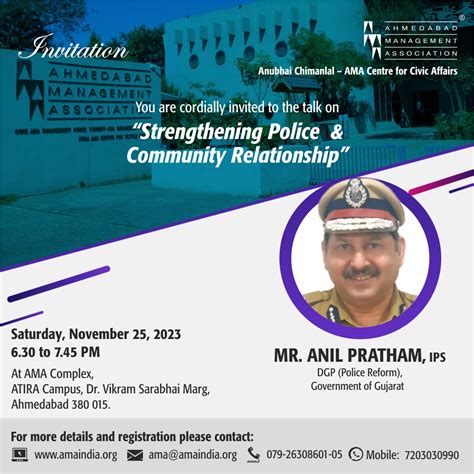 Strengthening Police And Community Relationship Ahmedabad Management