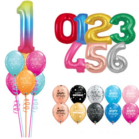 Number Luxury Bouquet Helium Balloons Cardiff Balloons