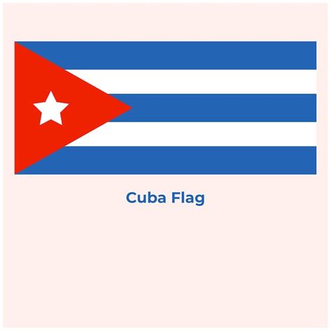 A Bandeira De Cuba Vetor Premium