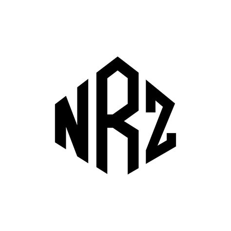 Dise O De Logotipo De Letra Nrz Con Forma De Pol Gono Dise O De