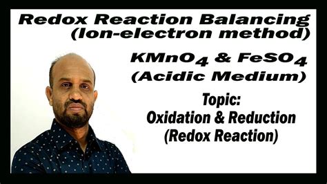 Lesson 29 Redox Reaction Of Kmno4 And Feso4 Topic Redox Reaction Quantitative Chemistry