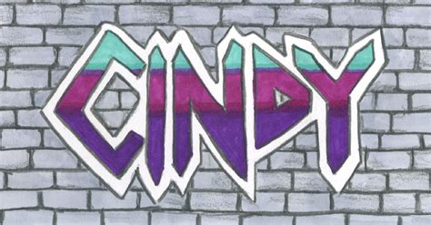 Cindy Derosier My Creative Life Graffiti Name Art