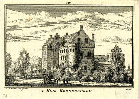 Hua Gezicht Op Het Kasteel Kronenburg Bij Loenen Met Rechts Het